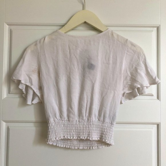 Shirred Keyhole Top - Picture 1 of 3